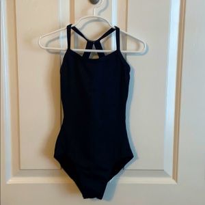 Girls black leotard